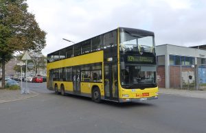 Autobus MAN A39 v barvách berlínského dopravního podniku. Foto: Leif Jørgensen / Wikimedia Commons