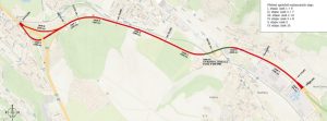 Mapa opravy silnice I/8 v Teplicích. Foto: ŘSD