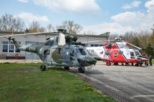Vrtulníky W-3A Sokół sloužící na LZS v Líních. Zdroj: Facebook.com - Letecká záchranná služba Armády České republiky