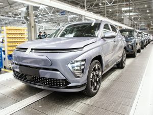 Výroba nového vozu Hyundai Kona Electric v Nošovicích. Zdroj: HMMC