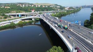 Barrandovského mostu, stav srpen 2023. Foto: TSK