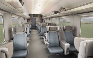 Ekonomická třída  v nových vozech pro noční vlaky v Itálii. Foto: Škoda Group