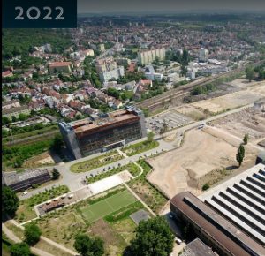 Areál brněnské Zbrojovky v roce 2022. Zdroj: Nová Zbrojovka