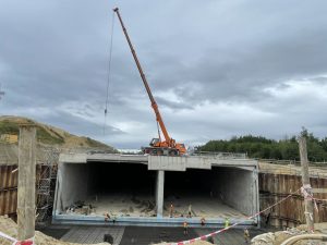 Stavba tunelu Pohůrka na D3 (srpen 2023). Autor: Zdopravy.cz/Jan Šindelář
