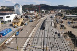 Modernizace stanice Vsetín. Pramen: Správa železnic