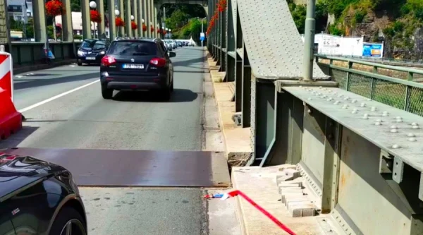 Oprava mostního závěru na Tyršově mostě v Děčíně. Foto: mmdecin.cz
