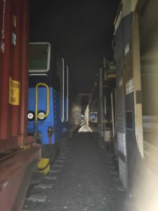 Nedovolená jízda nákladního vlaku v Dluhonicích. Foto: Drážní inspekce