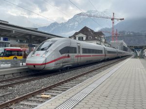 Vysokorychlostní jednotka ICE ve švýcarském Interlakenu. Foto: Jan Sůra / Zdopravy.cz