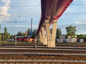 Nová lávka přes železniční stanici Pardubice. Foto: Správa železnic
