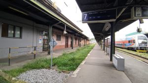 Sedmá kolej na Masarykově nádraží před posekáním 25. srpna 2023. Foto: Zdopravy.cz
