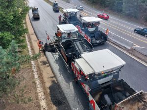 Oprava dálničního přivaděče na silnici I/38 u Jihlavy. Foto: ŘSD