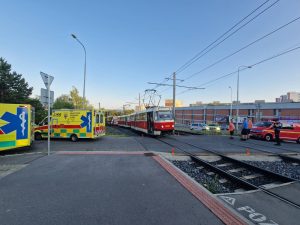 Srážka tramvají v Praze v úseku Braník - Libuš