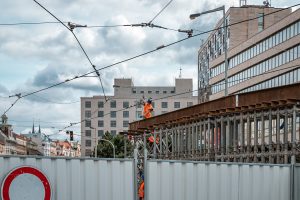 Práce na modernizaci železniční trati Praha-Bubny – Praha-Výstaviště Foto: PID