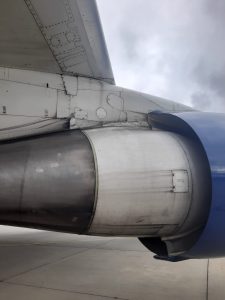 Boeing 767-300 po nouzovém přistání v Praze. Foto: Zdopravy.cz