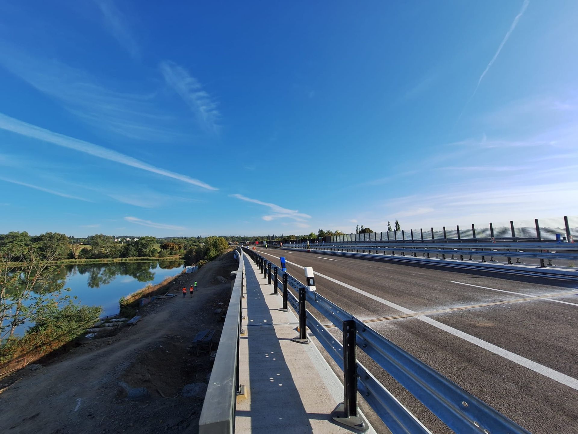 Nový most na D4 u Dobříše. Pramen: ŘSD