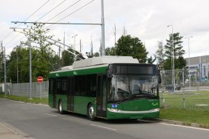 Trolejbus ve švédském městě Landskrona, ilustrační foto. Pramen: Škoda Group