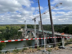 Stavba železničního mostu přes Orlík (září 2023). Autor: Zdopravy.cz/Jan Šindelář