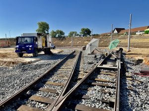 Stavba tramvajové trati Holyně - Slivenec (září 2023). Pramen: DPP