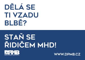 Náborová kampaň brněnského dopravního podniku. Zdroj: DPMB