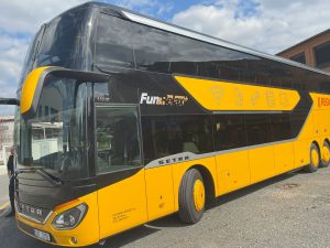 Od zítřka se nové autobusy objeví například na lince do Mnichova. Foto: Jan Sůra / Zdopravy.cz