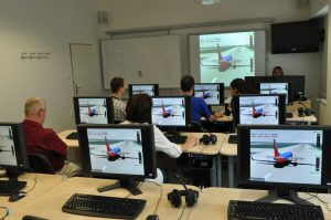 Výcvik řídících letového provozu ve škole CANI. Pramen: ŘLP