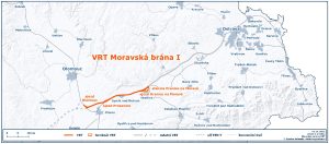 Mapa úseku Prosenice - Brodek u Přerova. Foto: Správa železnic