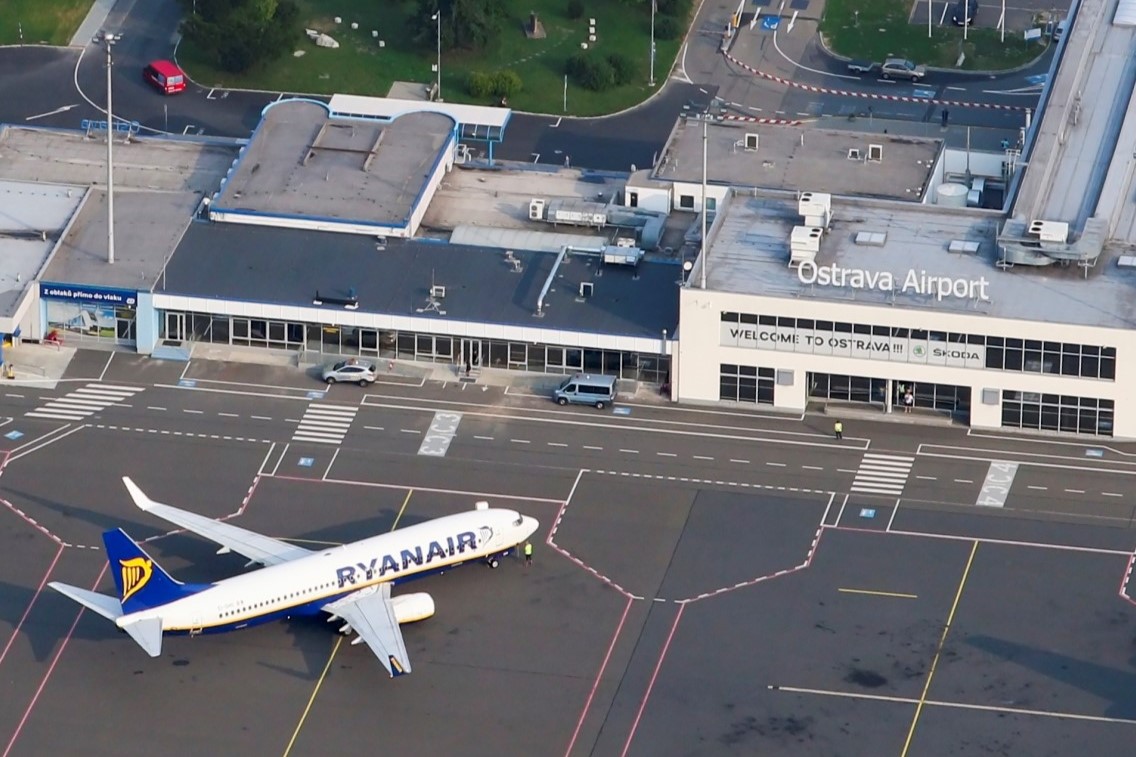 Ryanair v Ostravě. Zdroj: Letiště Ostrava