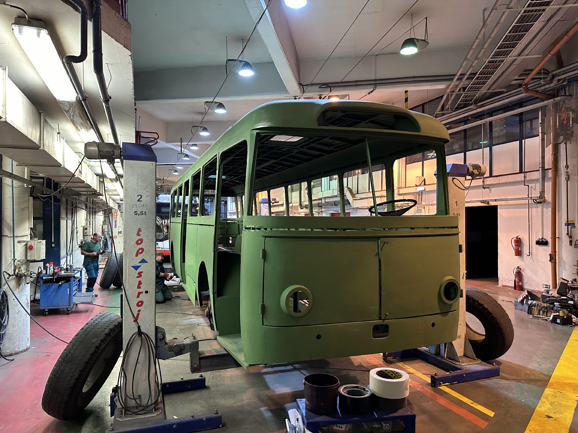 Rekonstrukce trolejbusu 9Tr v Brně. Foto: DPMB