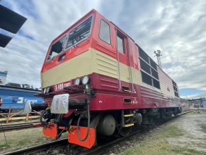 Jednosystémová lokomotiva 263 (Dáša) v původních barvách. Autor: Zdopravy.cz/Jan Šindelář