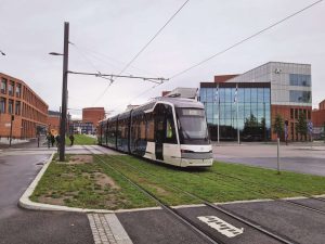 Provoz na nové tramvajové trati Raide-Jokeri. Foto: espoo.fi