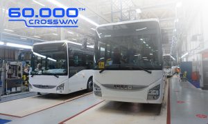 Iveco Bus slaví 60 000 vyrobených meziměstských autobusů Crossway (říjen 2023). Pramen: Iveco Bus