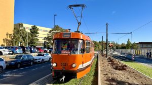 První jízda tramvaje na trati Divoká Šárka - Dědina. Foto: Dan Šabík / DPP