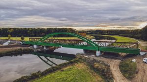 Nový most přes řeku Moravu mezi Lanžhotem a Kúty. Foto: ZSSK