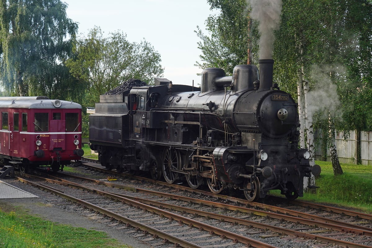 Parní lokomotiva 354.7152 z roku 1917 patří KHKD. Autor: Jaroslav Křenek / KHKD