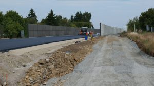 Stav stavby silnice I/43 Hradec nad Svitavou - Lačnov (obchvat Svitav) v říjnu 2023. Foto: ŘSD