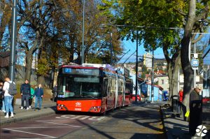 První jízdy nového bratislavského megatrolejbusu s cestujícími. Zdroj: DPB