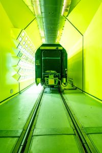 Testování restauračního vozu pro ComfortJet ve Vídni. Foto: Siemens Mobility