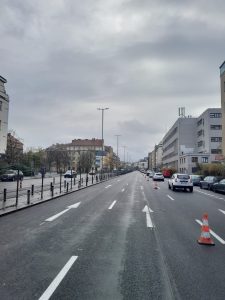 Opravy vozovky pražské ulice 5. května. Foto: TSK