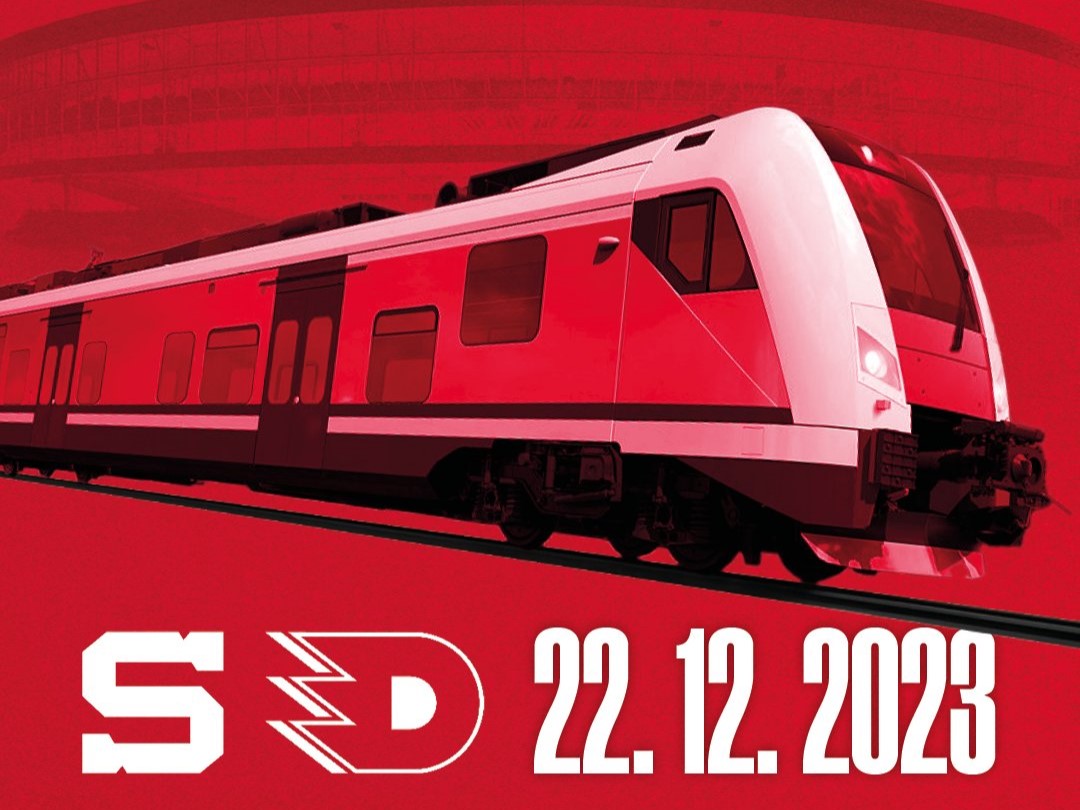 Redakčně upravý plakát k vypravení pardubického Dynamo Expressu. Zdroj: HC Dynamo Pardubice