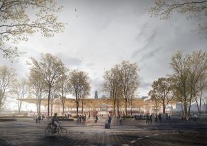 Nový Hlavák - vítězný návrh přeměny hlavního nádraží a prostranství před ním. Zdroj: Henning Larsen Architects