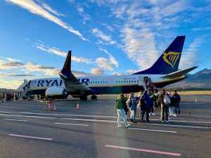 Ryanair na letišti Poprad-Tatry.
Foto: Zdopravy.cz / Vojtěch Očadlý
