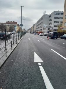 Opravy vozovky pražské ulice 5. května. Foto: TSK