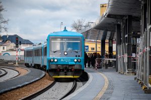Modernizace železniční stanice Kladno, stav 11/2023. Foto: Ropid