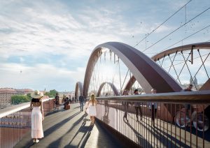 Upravená podoba návrhu na nový Výtoňský most. Foto: Správa železnic