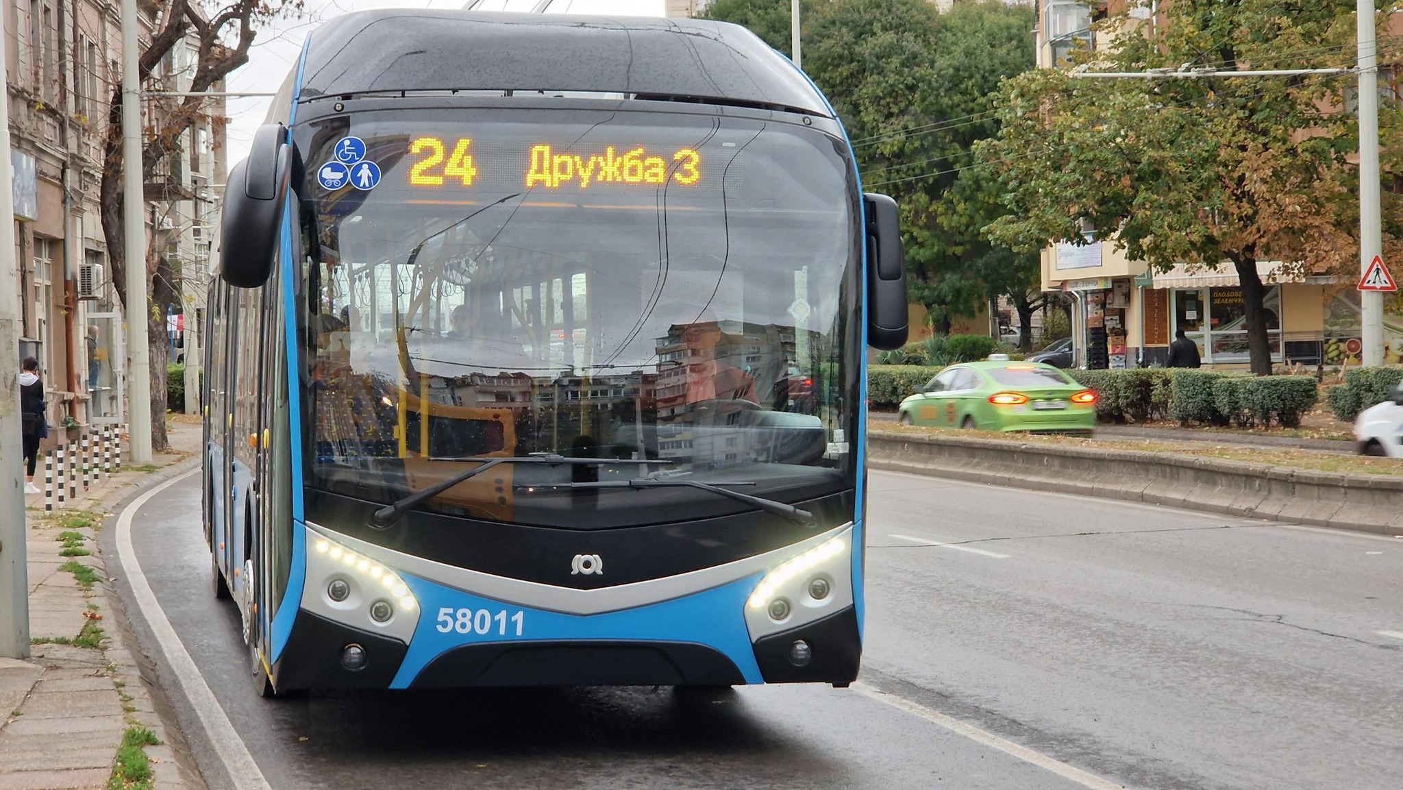 Trolejbus SOR TNS 12 v Ruse. Foto: Město Ruse