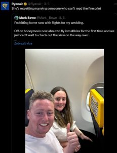Jeden ze slavných příspěvků Ryanairu na sociálních sítích.
Zdroj: X - Ryanair