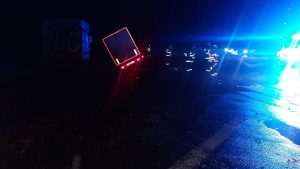 Kamion na kolejích u přejezdu u Suchdola nad Lužnicí. Pramen: Policie ČR