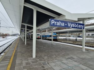 Dokončená rekonstrukce nádraží Praha - Vysočany a trati do Mstětic. Foto: Zdopravy.cz, Jan Nevyhoštěný