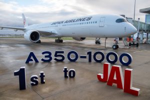 První Airbus A350-1000 pro Japan Airlines.
Zdroj: Airbus