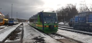 Jednotka RegioSprinter společnosti Die Länderbahn v Rakovníku. Autor: Petr Tolman